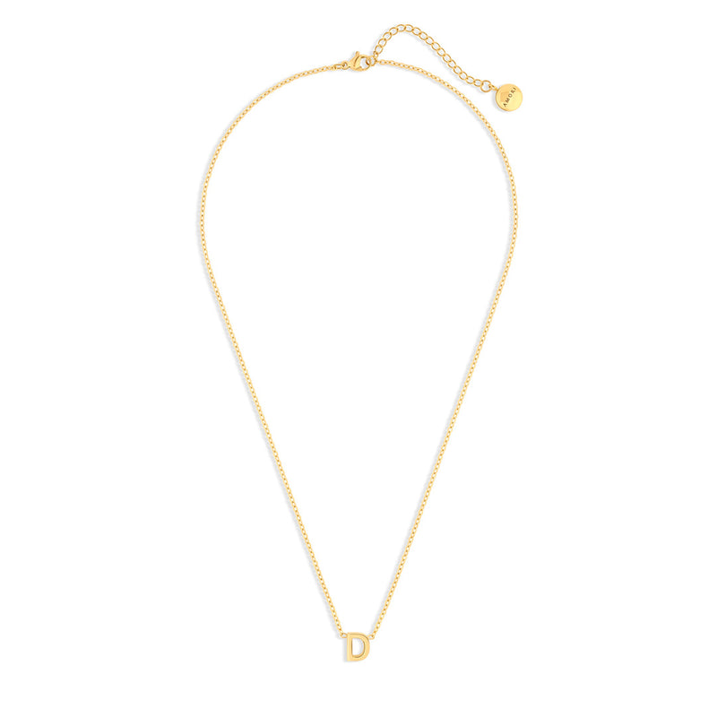 Amori Anne Mini initial pendant Gold - D