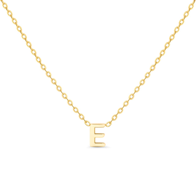 Amori Anne Mini initial pendant Gold - E