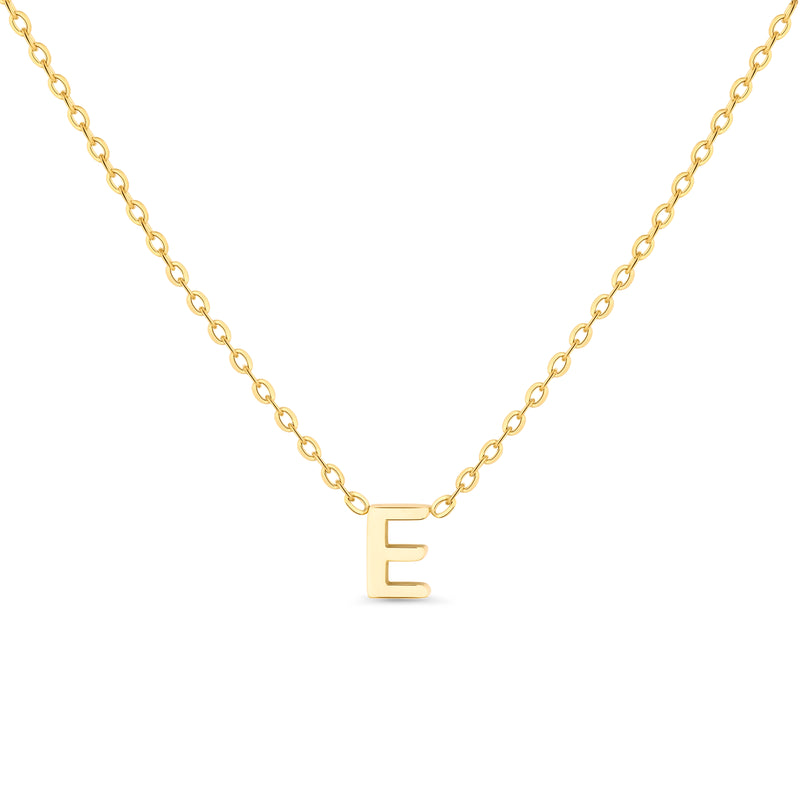Amori Anne Mini initial pendant Gold - E