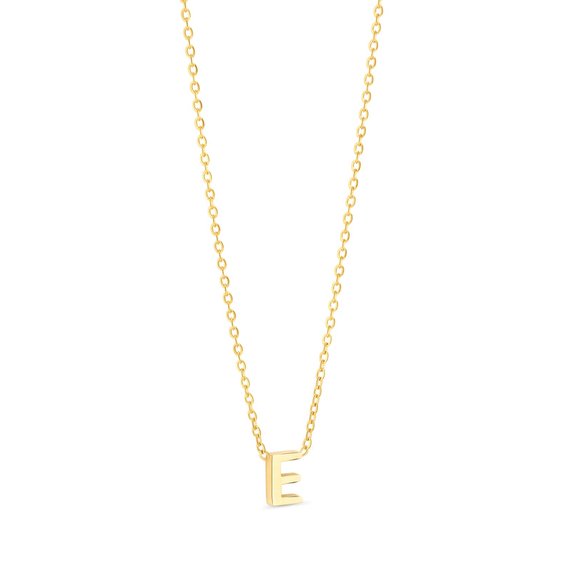 Amori Anne Mini initial pendant Gold - E