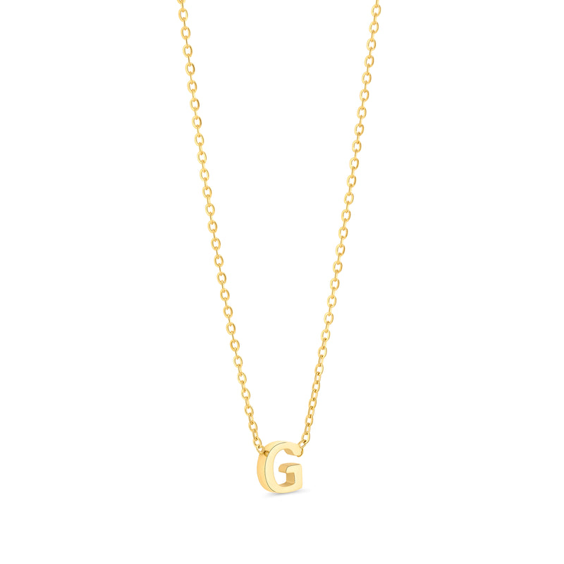 Amori Anne Mini initial pendant Gold - G