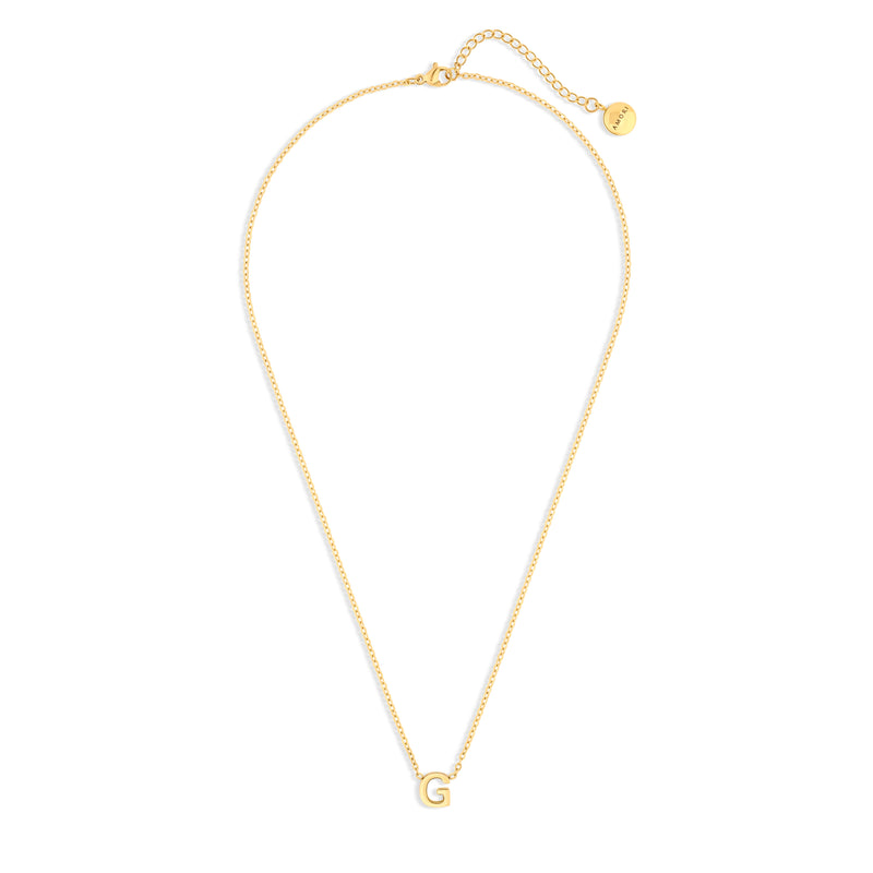 Amori Anne Mini initial pendant Gold - G