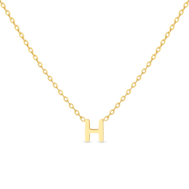 Amori Anne Mini initial pendant Gold - H