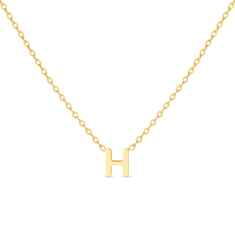 Amori Anne Mini initial pendant Gold - H