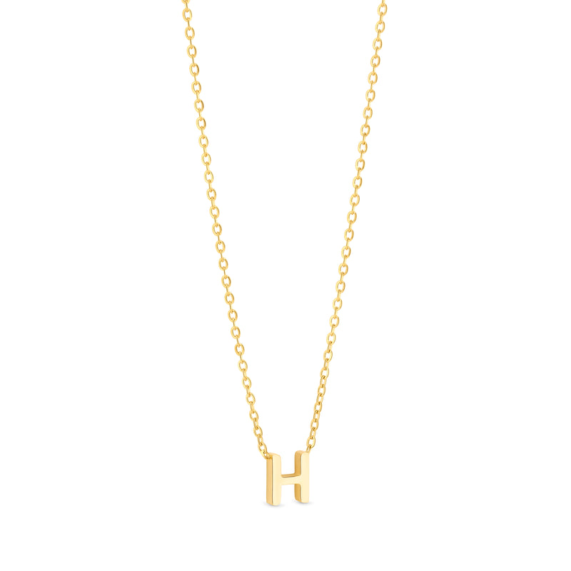 Amori Anne Mini initial pendant Gold - H