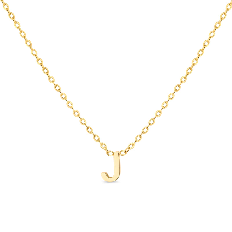 Amori Anne Mini initial pendant Gold - J