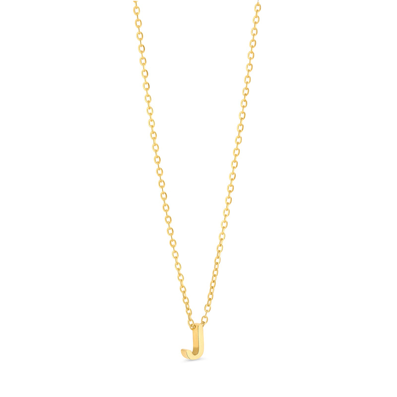 Amori Anne Mini initial pendant Gold - J