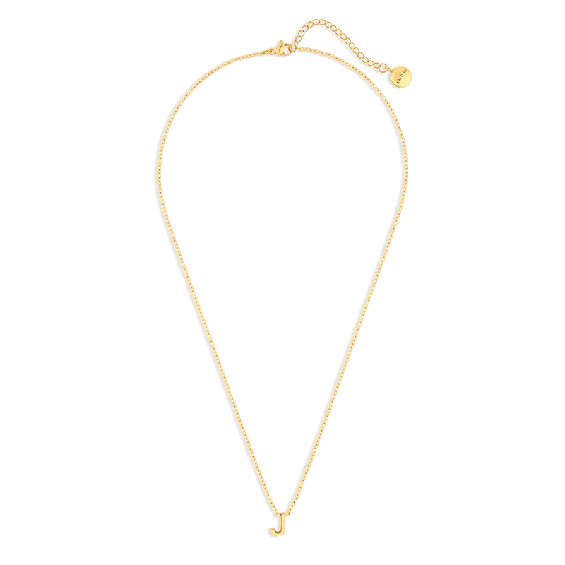 Amori Anne Mini initial pendant Gold - J
