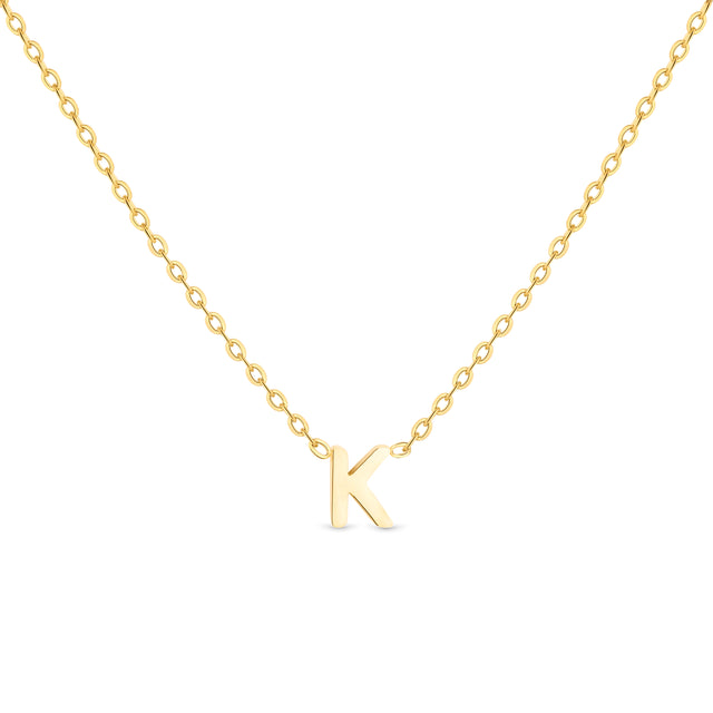 Amori Anne Mini initial pendant Gold - K