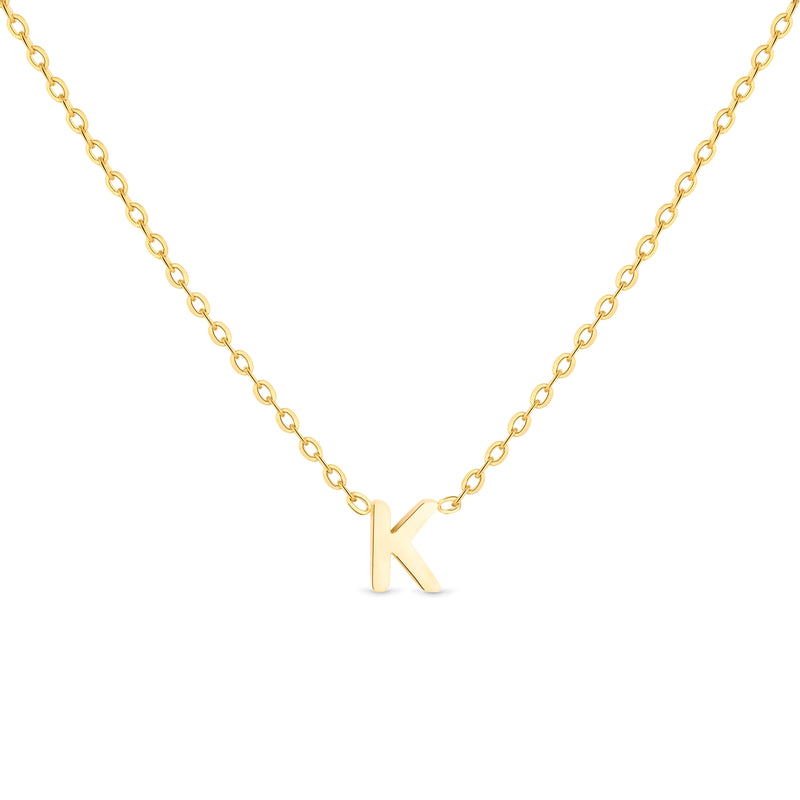 Amori Anne Mini initial pendant Gold - K