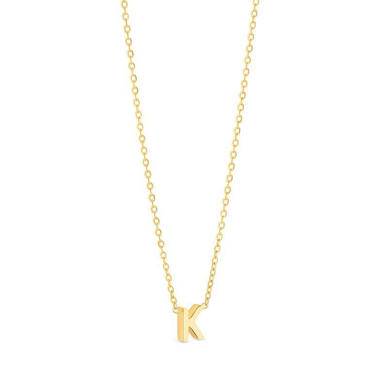 Amori Anne Mini initial pendant Gold - K