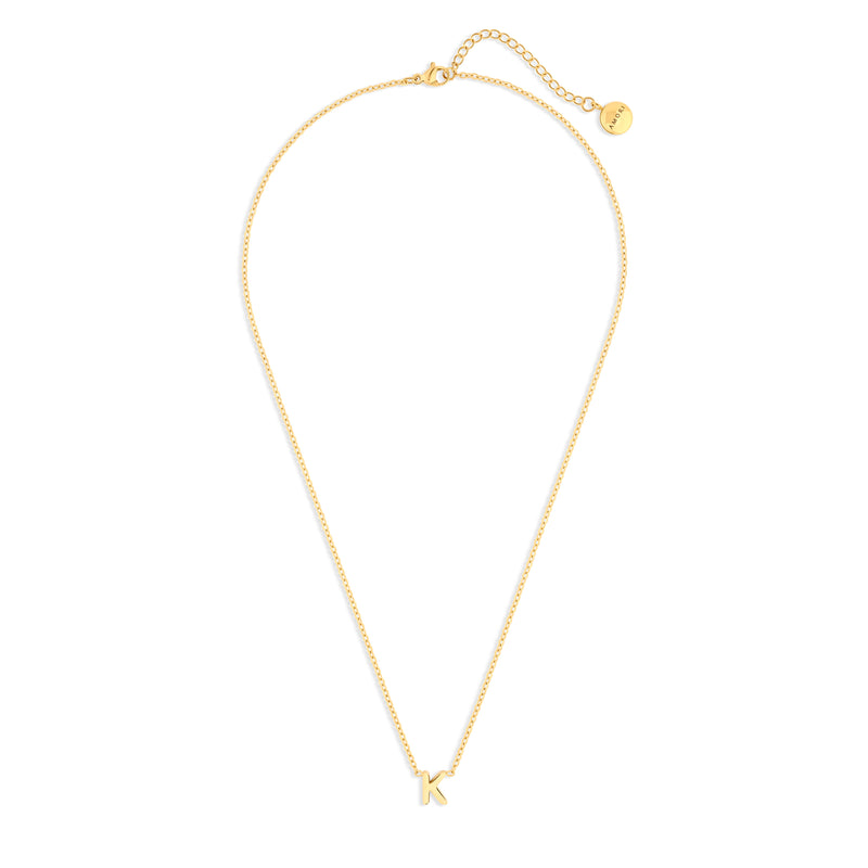 Amori Anne Mini initial pendant Gold - K