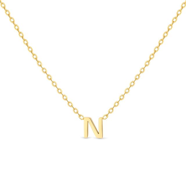 Amori Anne Mini initial pendant Gold - N