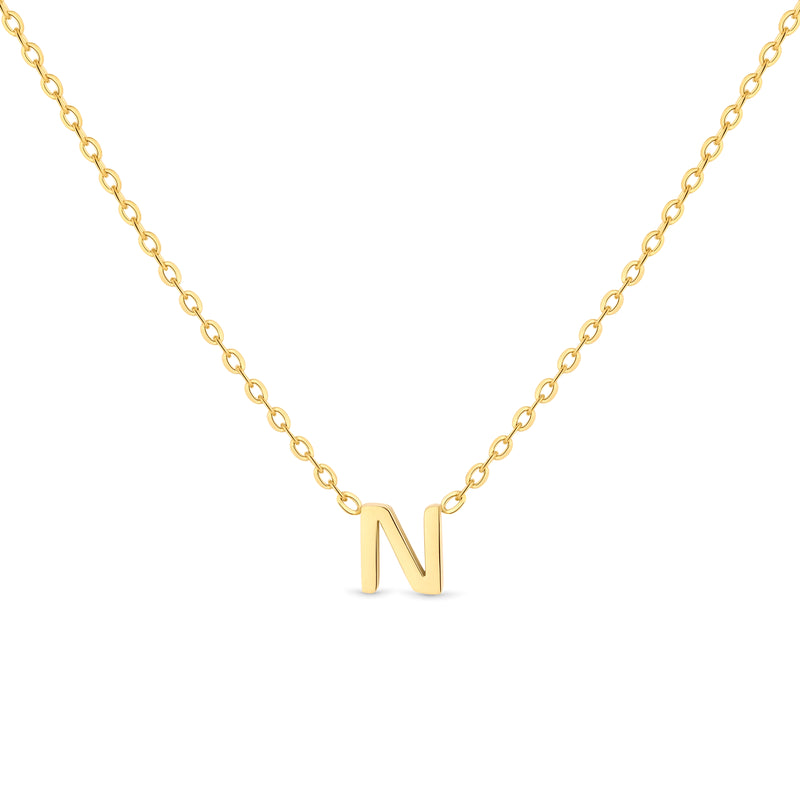Amori Anne Mini initial pendant Gold - N