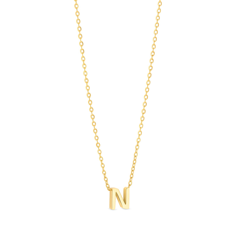 Amori Anne Mini initial pendant Gold - N