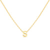 Amori Anne Mini initial pendant Gold - S