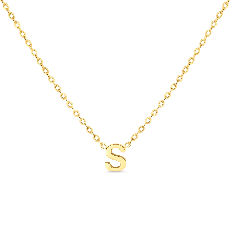 Amori Anne Mini initial pendant Gold - S