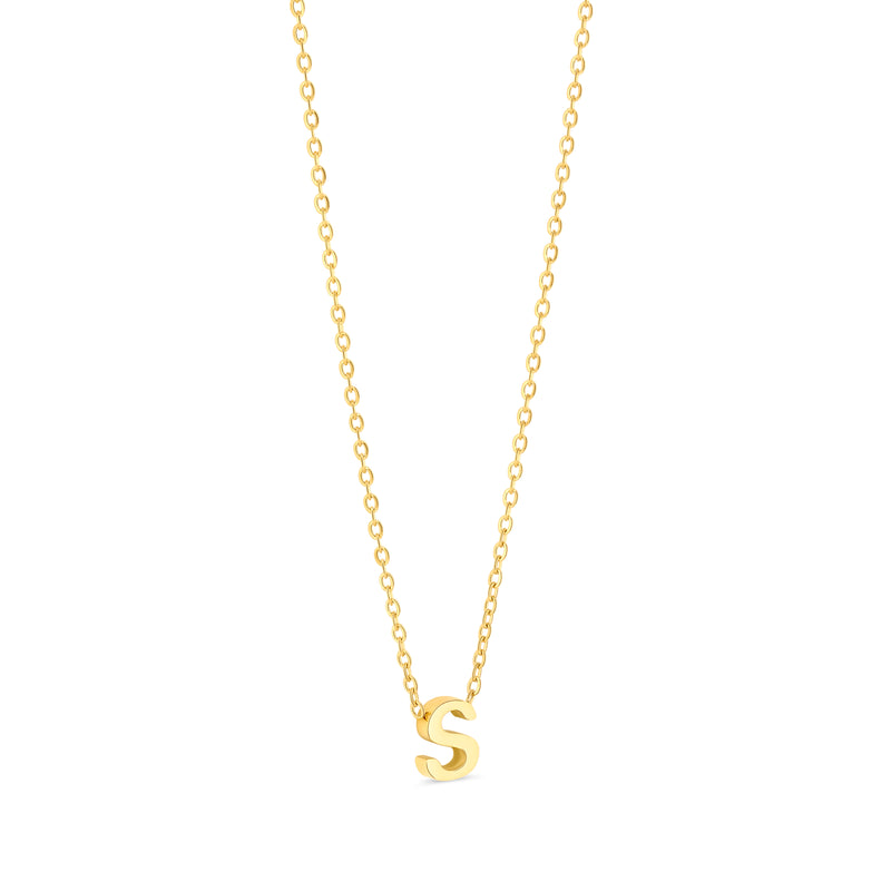 Amori Anne Mini initial pendant Gold - S