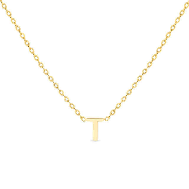 Amori Anne Mini initial pendant Gold - T