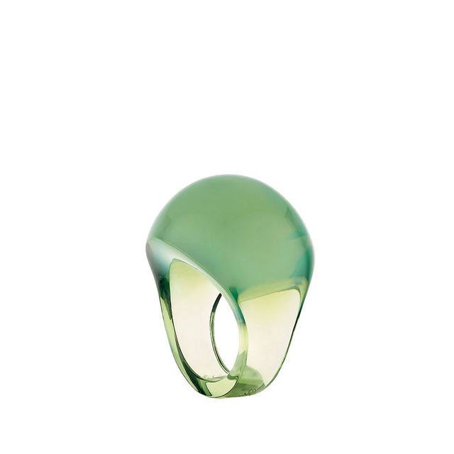 Lalique Cabochon Antinea Greeen Ring, Size 51