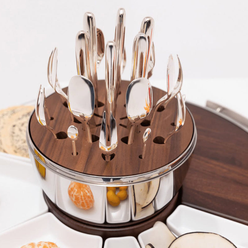 Christofle Mood Party 24 Silver Piece Set, Silver Plated Cutlery Set with Chest