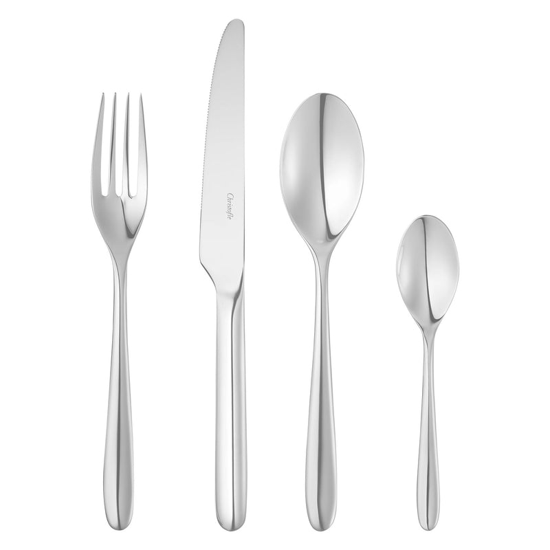 Christofle Essentiel 24 Piece Set, Stainless Steel Cutlery Set with Chest
