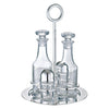 Christofle Vertigo, Silver Plated Oil and Vinegar Cruet Set with Stand
