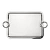 Christofle Vertigo, Silver Plated Rectangular Large Tray with two handles, 43 cm x 31 cm