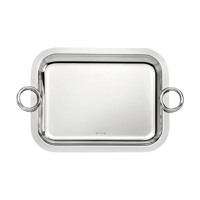 Christofle Vertigo, Silver Plated Rectangular Mediumn Tray with two handles, 26 cm x 20 cm