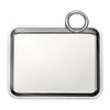 Christofle Vertigo, Silver Plated Rectangular Tray with 1 Handle, 20 cm x 16 cm