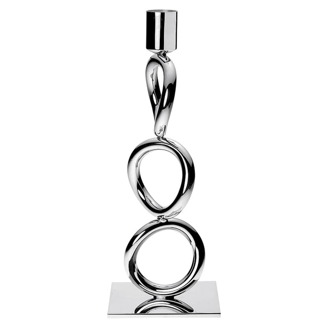 Christofle Vertigo, Silver Plated Three-Ring Candlestick
