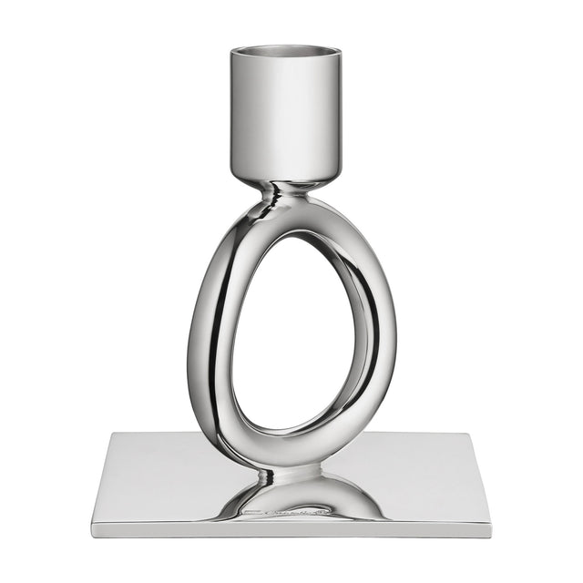 Christofle Vertigo, Silver Plated One-Ring Candlestick