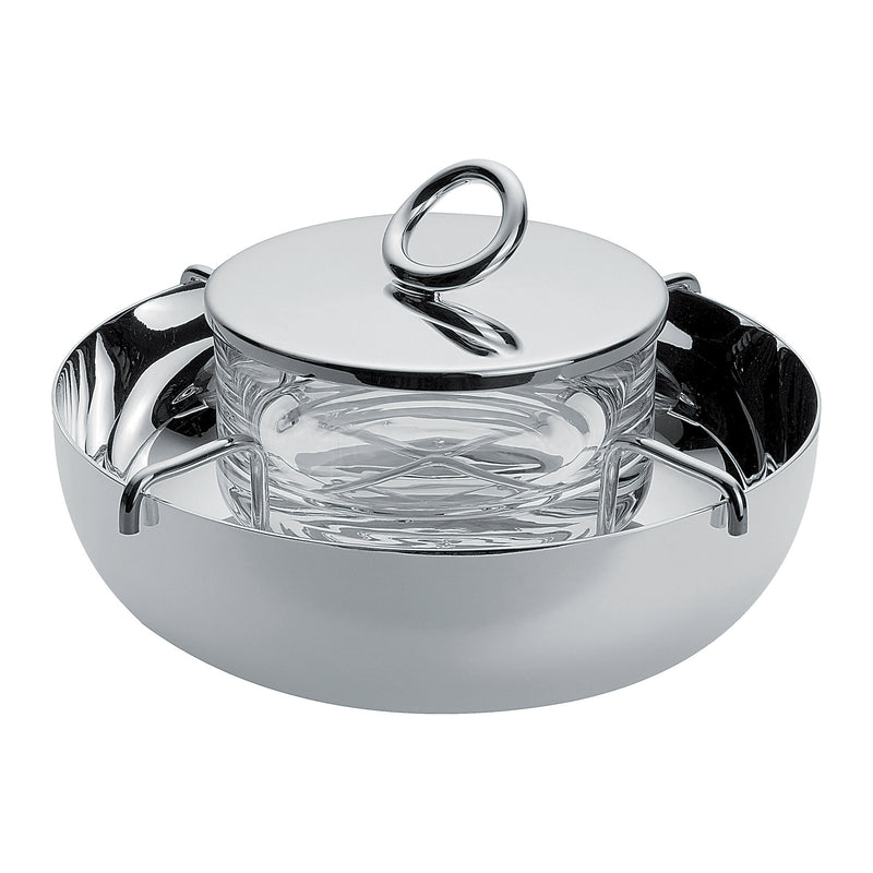 Christofle Vertigo, Silver Plated Caviar Set, 14 cm Small
