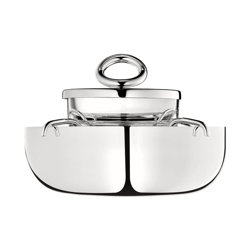 Christofle Vertigo, Silver Plated Caviar Set, 14 cm Small