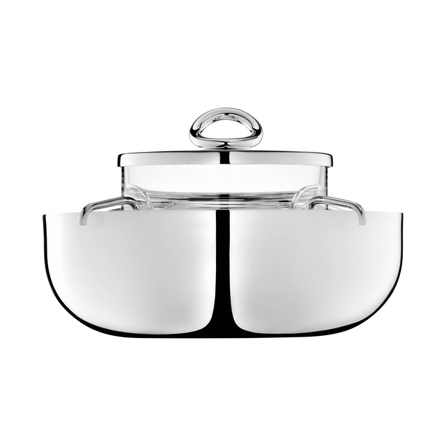 Christofle Vertigo, Silver Plated Caviar Set, 17 cm Large