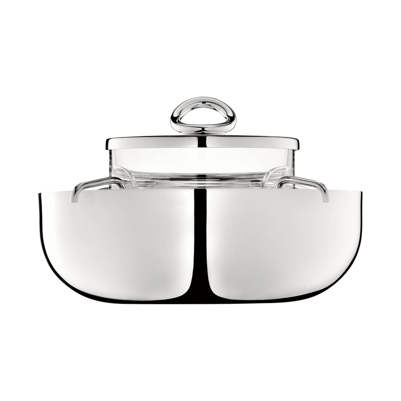 Christofle Vertigo, Silver Plated Caviar Set, 17 cm Large
