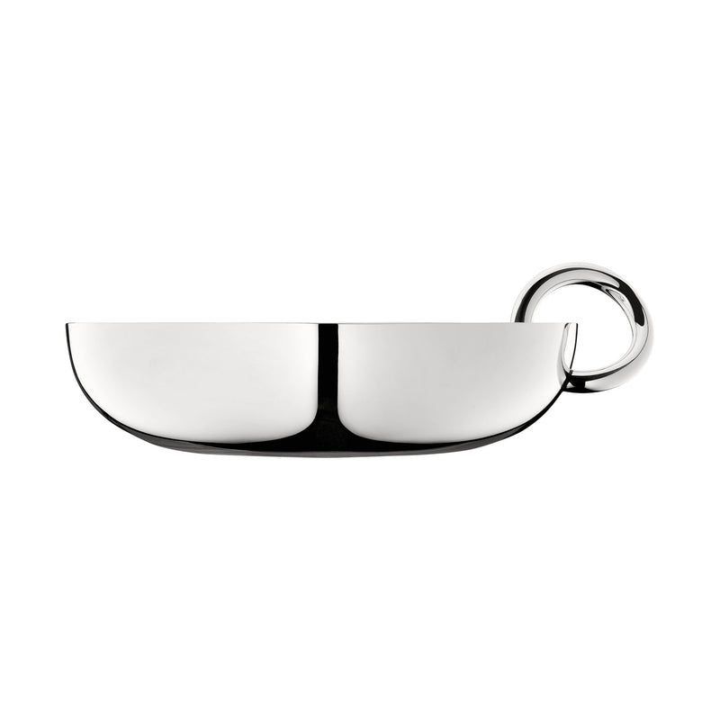 Christofle Vertigo, Silver Plated Snack/Trinket Bangle Bowl, Large 17 cm