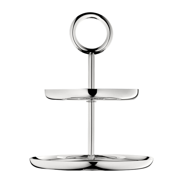 Christofle Vertigo, Silver Plated 2-Tier Dessert Stand