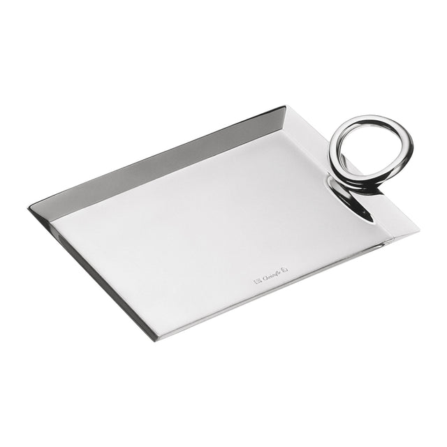 Christofle Vertigo, Silver Plated Small Tray, 12.5 cm x 9 cm