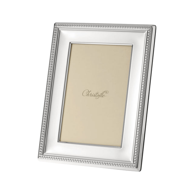 Christofle Perles, Silver Plated Picture Frame, 13 cm x 18 cm