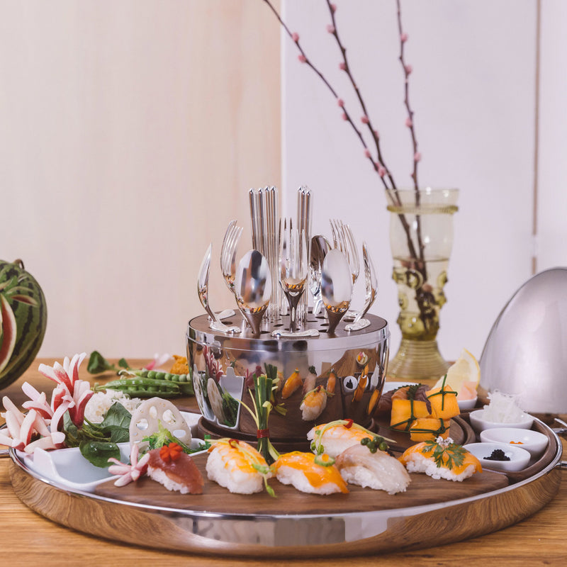 Christofle Mood Asia Stainless Steel Tray