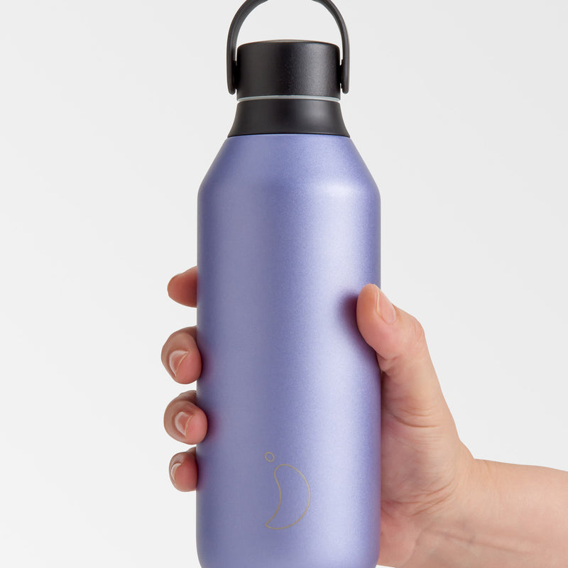 Chilly's 500ml Series 2 Matte Metallic Lavender Water Bottle