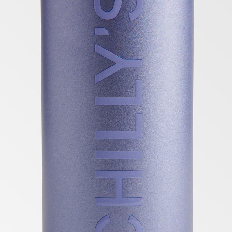 Chilly's 500ml Series 2 Flip Matte Metallic Lavender Water Bottle
