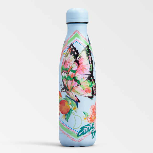 Chilly's 500ml Tropical Sketchbook Butterfly Water Bottle