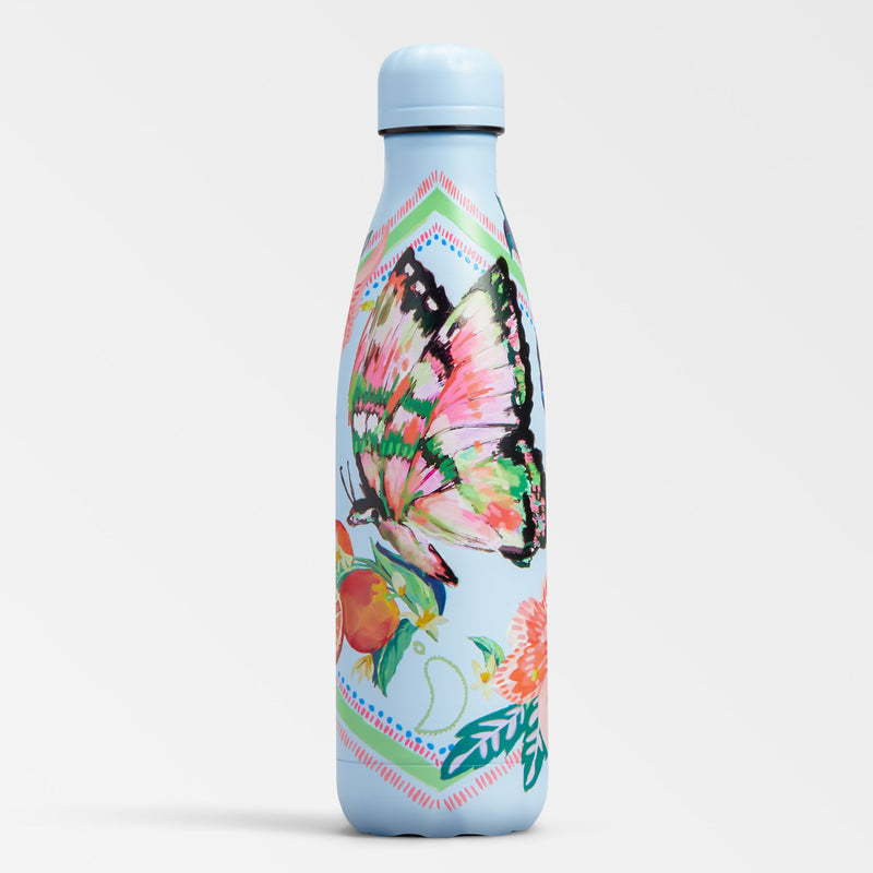 Chilly's 500ml Tropical Sketchbook Butterfly Water Bottle