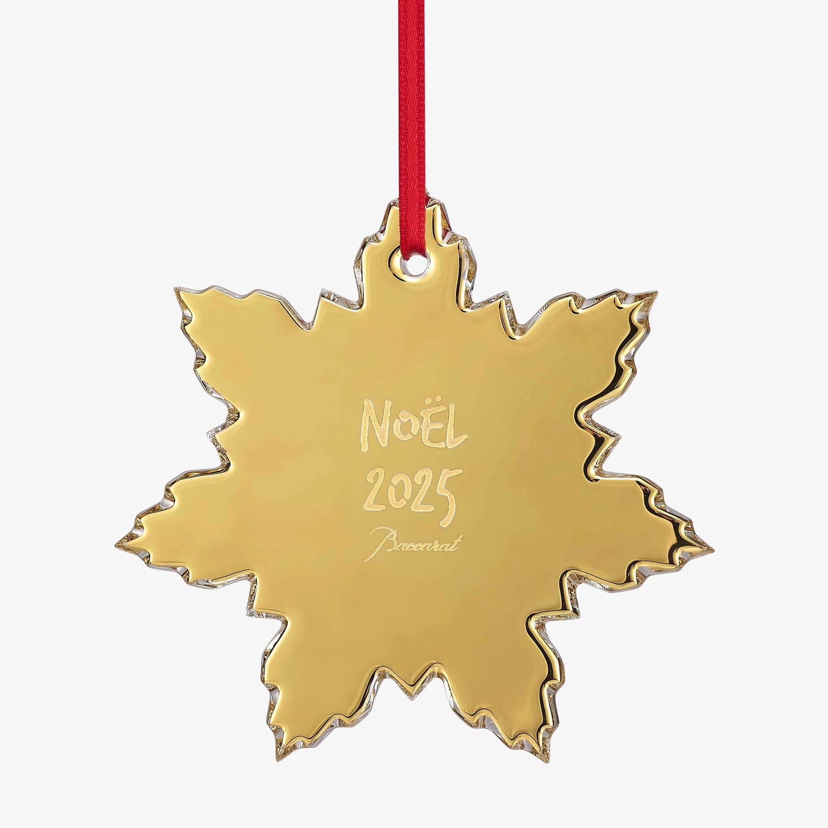 Baccarat Crystal Noel Ornament 2025, Gold – David Shuttle Ltd