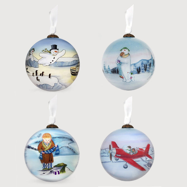 The Snowman Set of 4, Christmas Decoration, The Snowman by Tom Martin