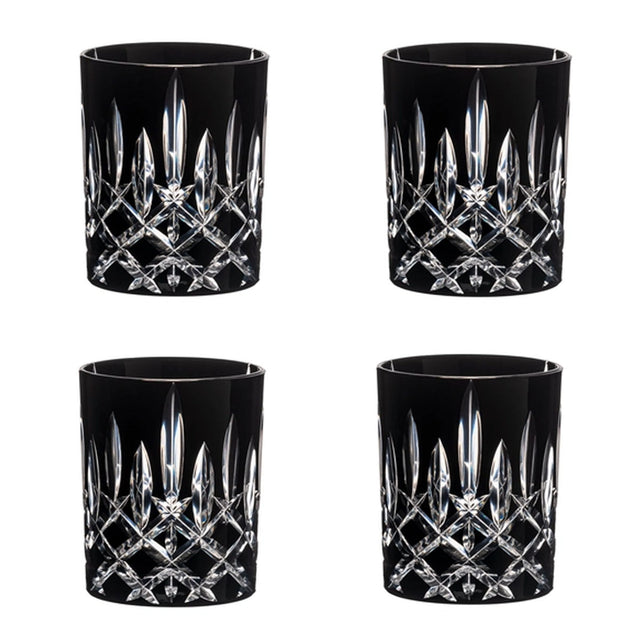 Riedel Laudon Black Tumblers, Set of 4