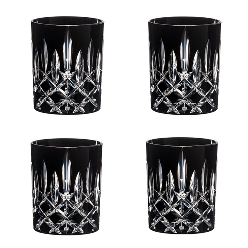 Riedel Laudon Black Tumblers, Set of 4