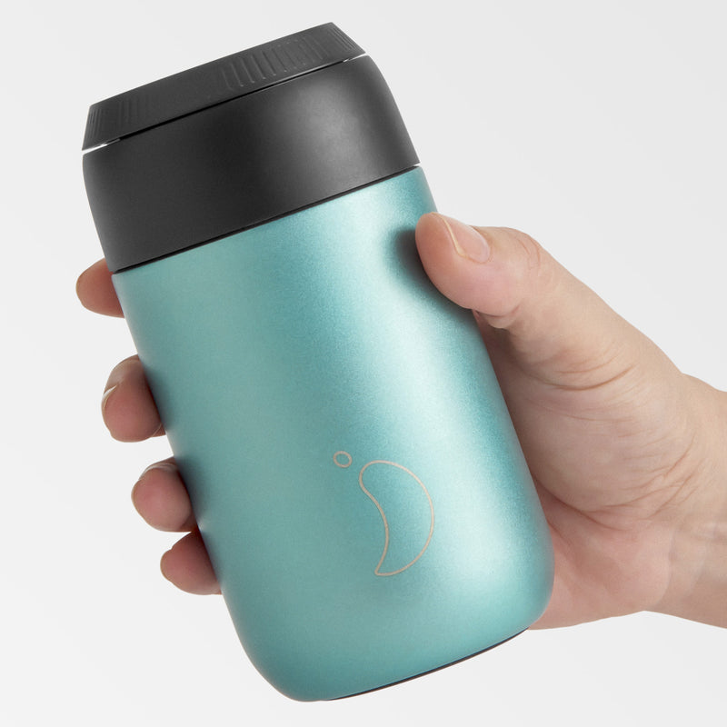 Chilly's 340ml Series 2 Matte Metallic Atlantis Coffee Cup